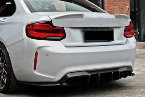 Cstar Heckspoiler Carbon Gfk Heckklappe Aufsatz passend für BMW F22 F87 M2 + Competition