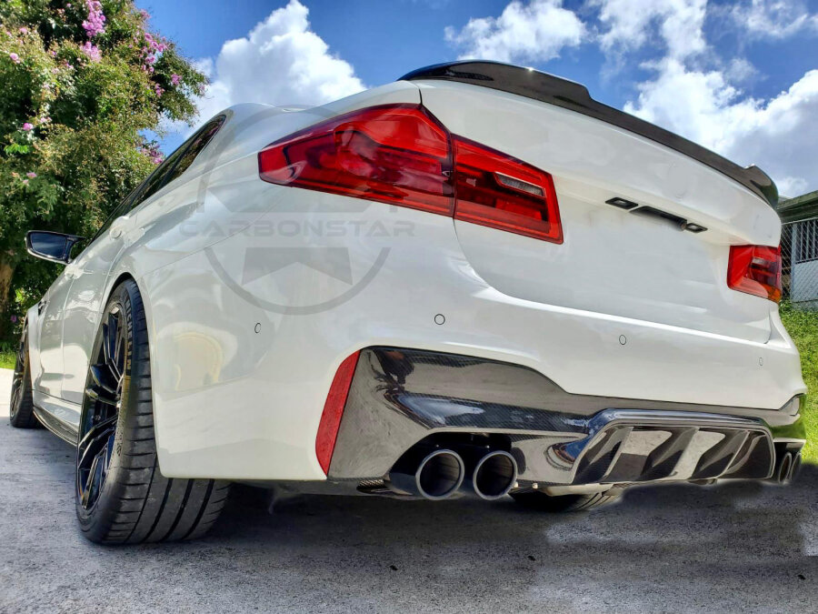 Cstar Carbon Gfk Heckdiffusor Diffusor V3.0 inkl. Endrohre passend für BMW F90 M5 G30 G31 Competition