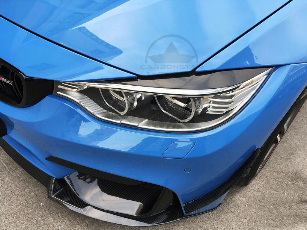 Kohlefaser Scheinwerfer Augenbrauen Augenlidabdeckung für BMW 3er
