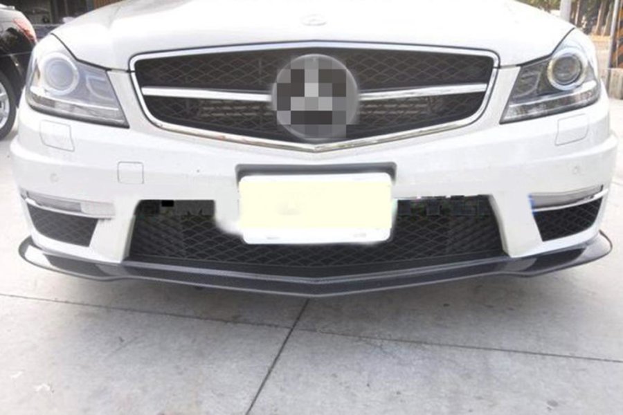 Cstar Frontlippe V2  Carbon Gfk 2012+ MOPF passend für Mercedes Benz W204 C204 C63 AMG Coupe Limo