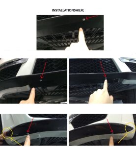 Cstar Carbon Gfk Frontlippe V2 2012+ MOPF passend für Mercedes Benz W204 C204 C63 AMG Coupe Limo