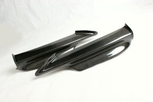 Cstar Echt Carbon Vollcarbon Splitter Flaps passend für BMW E90 E91 05-08 mit M PAKET