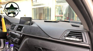 Cstar Carbon Matt Alcantara ABS Interieur Innnenraum Leisten passend für BMW F80 M3 F82 F83 M4 F30 F31 F32 F36