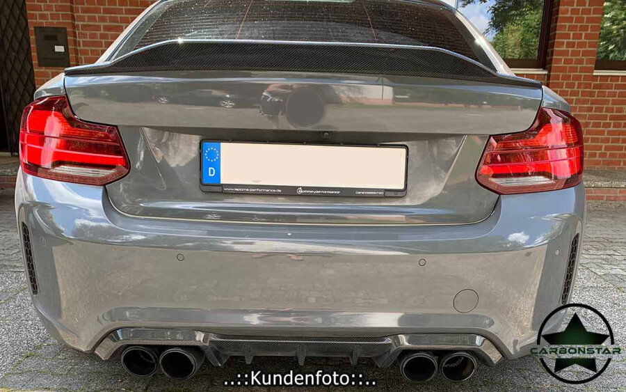Cstar Carbon Gfk Heckspoiler PSM 2 passend für BMW F22 F87 M2 + Competition
