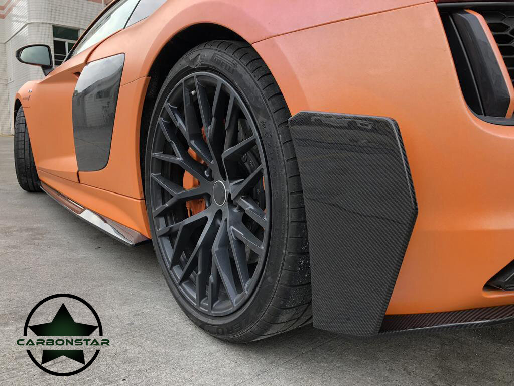 Cstar Fins Abdeckungen Stoßstange Hinten Carbon Gfk für Audi R8 4S 2015 - 2022