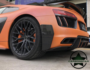 Cstar Fins Abdeckungen Stoßstange Hinten Carbon Gfk für Audi R8 4S 2015 - 2022