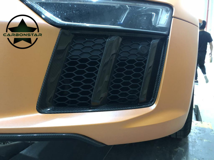 Cstar Abdeckung Lufteinlässe Stoßstange vorne Carbon für Audi R8 4S 2015 -