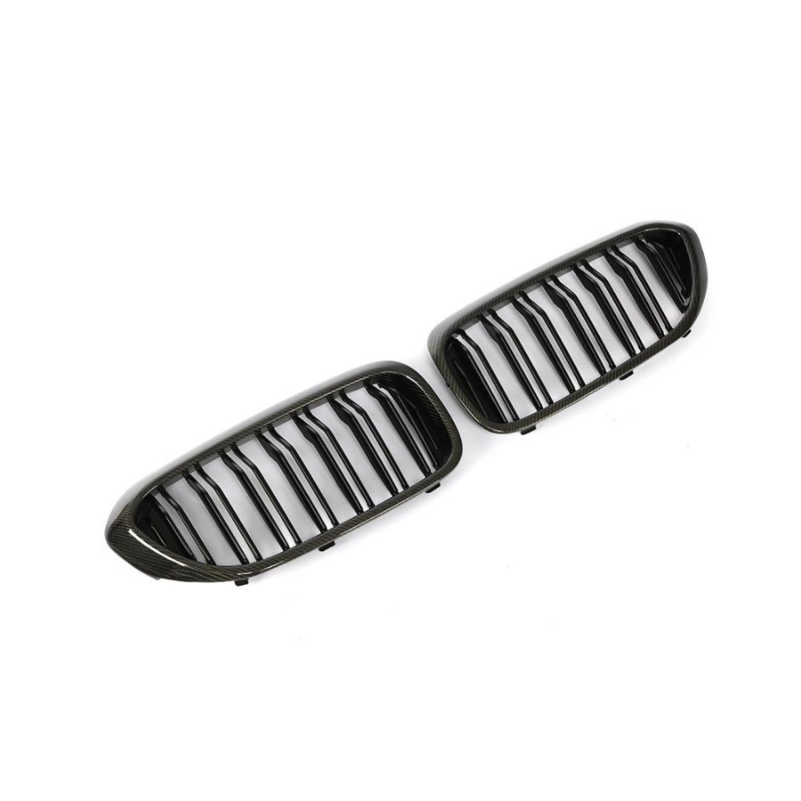Cstar Carbon Matt Schwarz ABS Nieren Grill Frontziergitter Doppelsteg passend für BMW G30 G31 F90 M5