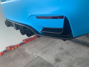 Cstar Carbon gfk Heckdiffusor Diffusor LED F1 KHL 1 1tlg. passend für BMW F80 M3 F82 F83 M4