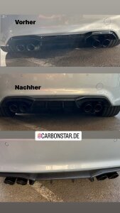 Cstar Carbon Gfk Heckdiffusor AK passend für BMW M2 F87 + Competition