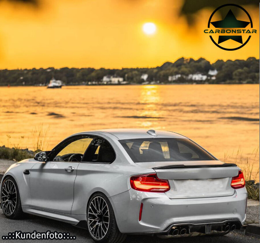 Cstar Carbon Gfk Heckdiffusor KHL DTM F1 LED passend für BMW M2 F87 + Competition