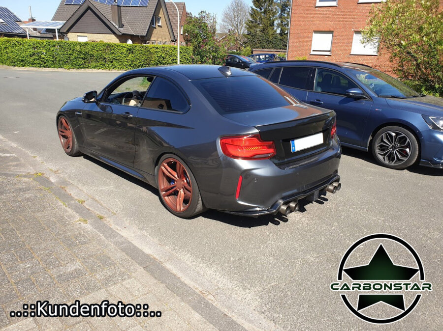 Cstar Carbon Gfk Heckdiffusor KHL DTM F1 LED passend für BMW M2 F87 + Competition