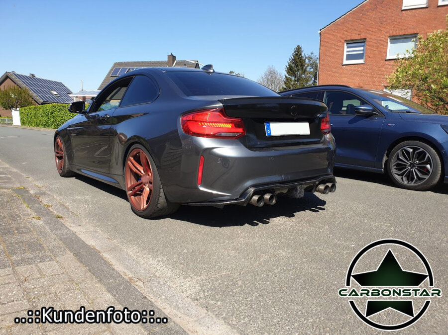 Cstar Carbon Gfk Heckdiffusor KHL DTM F1 LED passend für BMW M2 F87 + Competition