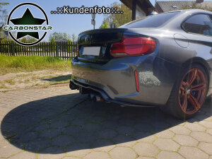 Cstar Carbon Gfk Heckdiffusor KHL DTM F1 LED passend für BMW M2 F87 + Competition