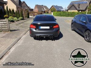Cstar Carbon Gfk Heckdiffusor KHL DTM F1 LED passend für BMW M2 F87 + Competition