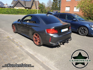 Cstar Carbon Gfk Heckdiffusor KHL DTM F1 LED passend für BMW M2 F87 + Competition