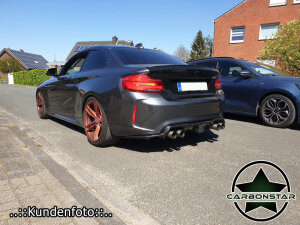 Cstar Carbon Gfk Heckdiffusor KHL DTM F1 LED passend für BMW M2 F87 + Competition