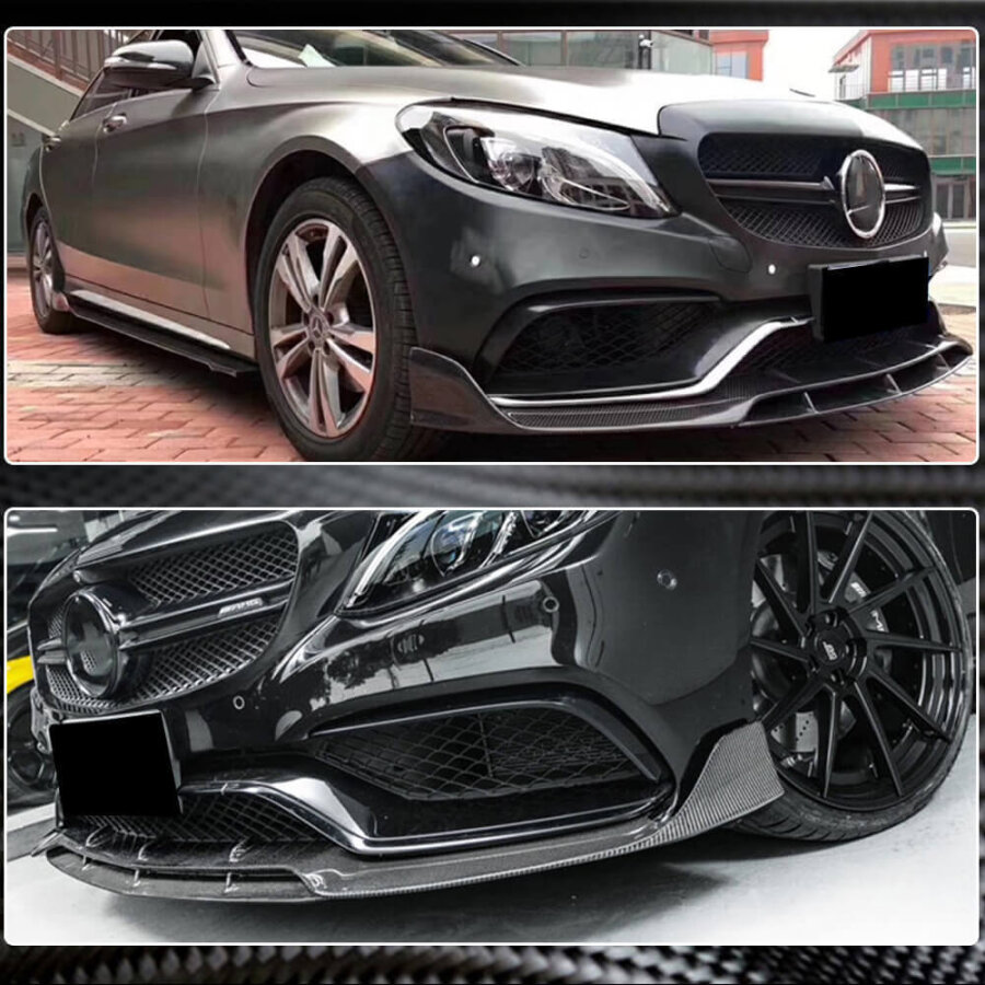 Cstar Carbon gfk Frontlippe passend für Mercedes Benz W205 C205 C63 C63s Limo