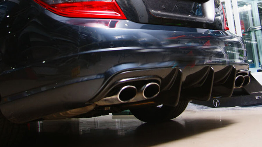 Cstar Carbon Gfk Heckdiffusor DTM V2 passend für Mercedes Benz W204 C204 AMG C63 Coupe Limo VMOPF
