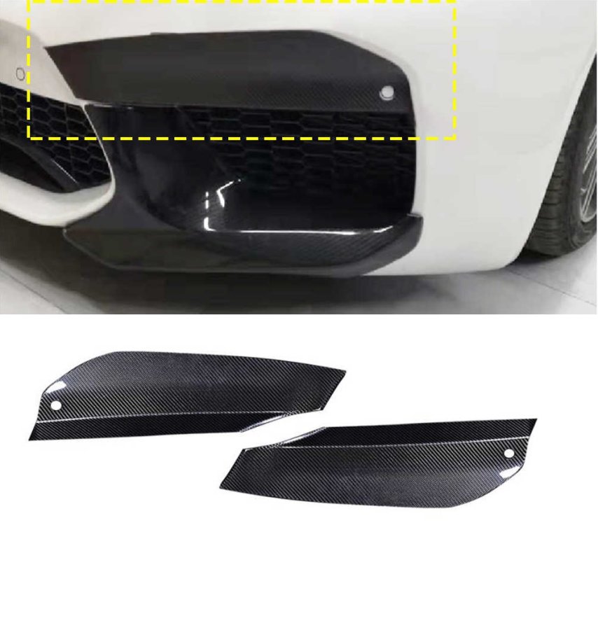 Cstar Voll Carbon Splitter Flaps Nebelscheinwerfer Abdeckung Einsätze vorne passend für BMW F90 M5