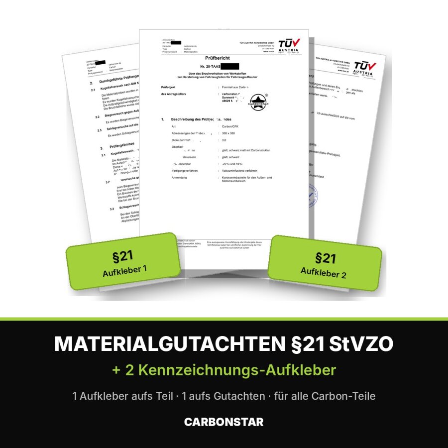 Aufkleber für die Eintragung nach §21