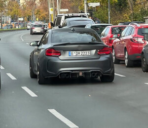 Cstar Carbon Gfk Heckdiffusor DTM F1 LED passend für BMW M2 F87 + Competition (Mit Seitenteilen)