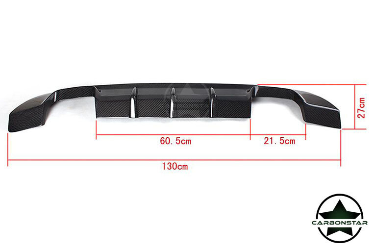 Cstar Carbon GFK Heckdiffusor passend für BMW E92 E93 335i 335d MP Doppelrohr li & re