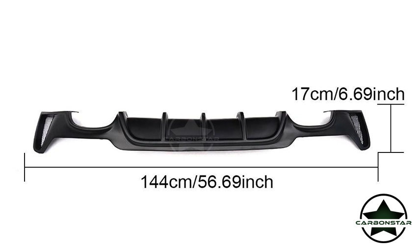 Cstar Gfk Heckdiffusor passend für BMW F32 F33 M Paket