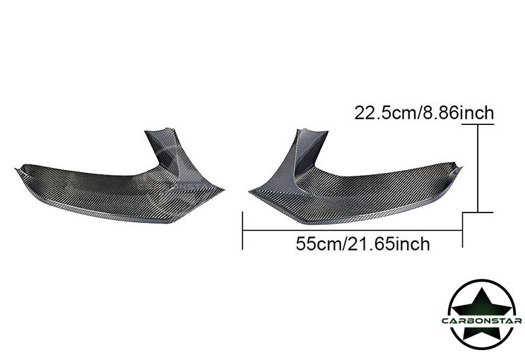 Cstar Carbon Gfk Splitter Flaps V2 passend für BMW G30 G31 M Paket