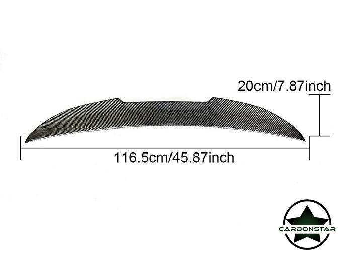 Cstar Carbon Gfk Heckspoiler Spoiler PSM Big passend für BMW E46 Limo