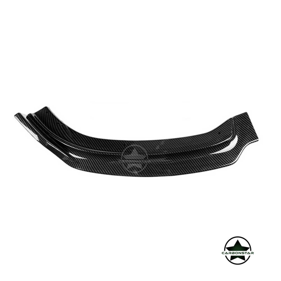 Cstar Frontlippe ABS 3tlg Carbon Look Glanz passend für BMW F30 F31 LCI OEM Stoßstange