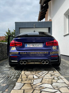 Cstar ABS Heckdiffusor Vorsteiner 3tlg. passend für BMW F80 M3 F82 F83 M4 - Glanz Schwarz