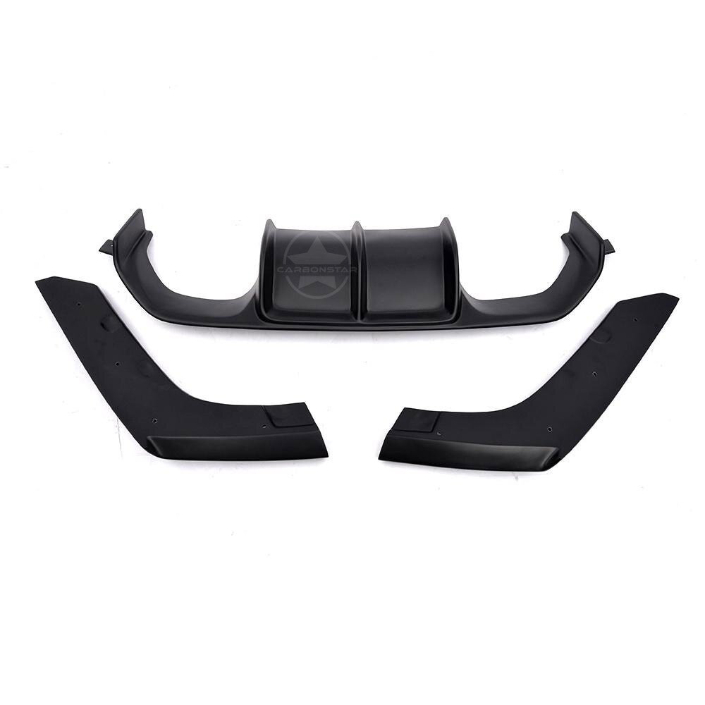 Cstar ABS Heckdiffusor Vorsteiner 3tlg. passend für BMW F80 M3 F82 F83 M4 - Matt Schwarz