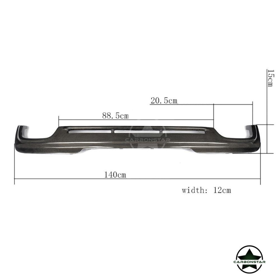 Cstar Carbon Gfk Performance Heckdiffusor J passend für BMW F10 F11 550i 550ix M550d M550dx