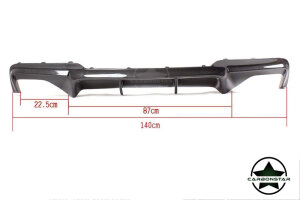 Cstar Carbon Gfk Heckdiffusor V 4 Rohr passend für BMW F10 F11 M Paket M5