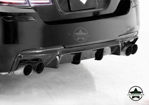 Cstar Carbon Gfk Heckdiffusor V Style 4 Rohr passend f&uuml;r BMW F10 F11 M Paket M5