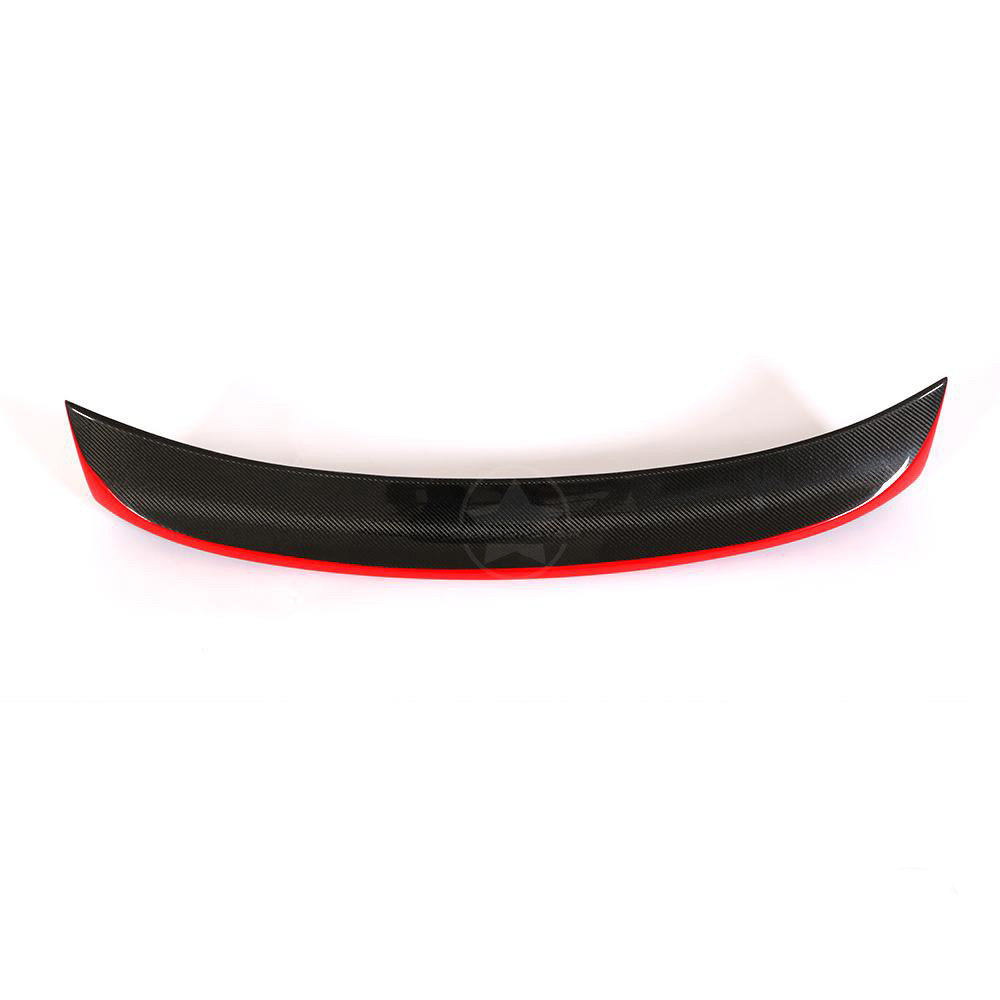 Cstar Carbon Gfk CSL Heckansatz Spoiler Red Line passend für BMW E46 Coupe + M3