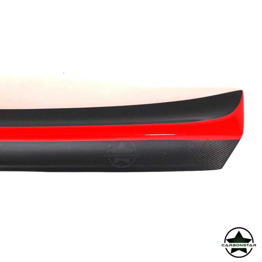 Cstar Carbon Gfk CSL Heckansatz Spoiler Red Line passend für BMW E46 Coupe + M3