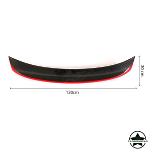 Cstar Carbon Gfk CSL Heckansatz Spoiler Red Line passend für BMW E46 Coupe + M3