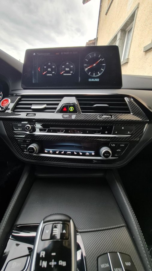 Cstar Carbon Radio Klima Abdeckung Cover passend für BMW G30 G31 F90 M5