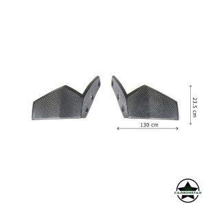 Cstar Carbon Gfk Splitter Flaps passend f&uuml;r BMW X5 G05 M Paket