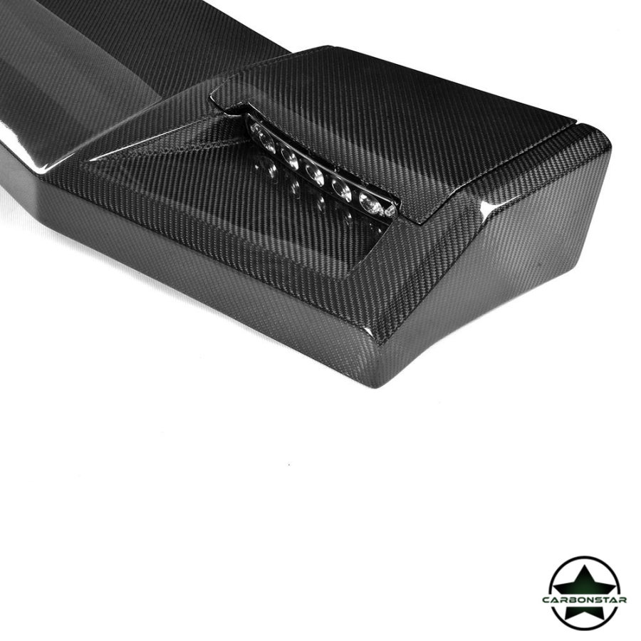 Cstar Carbon Gfk Dachspoiler Spoiler mit LED Typ: 4x4 mit TFL für  Mercedes Benz G G Klasse W463 G500 G550 G55 G63 G65 AMG 04-18