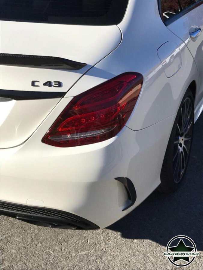 Cstar Carbon Gfk Canards Abdeckung hinten für Mercedes Benz W205 AMG Sportpaket C63 Limo