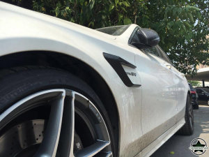Cstar Carbon Gfk Canards Abdeckung vorne für Mercedes Benz W205 AMG Sportpaket C63 Limo
