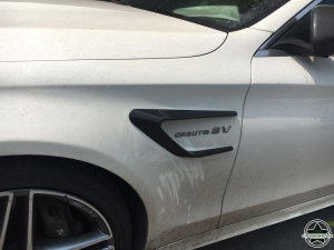 Cstar Carbon Gfk Canards Abdeckung vorne für Mercedes Benz W205 AMG Sportpaket C63 Limo