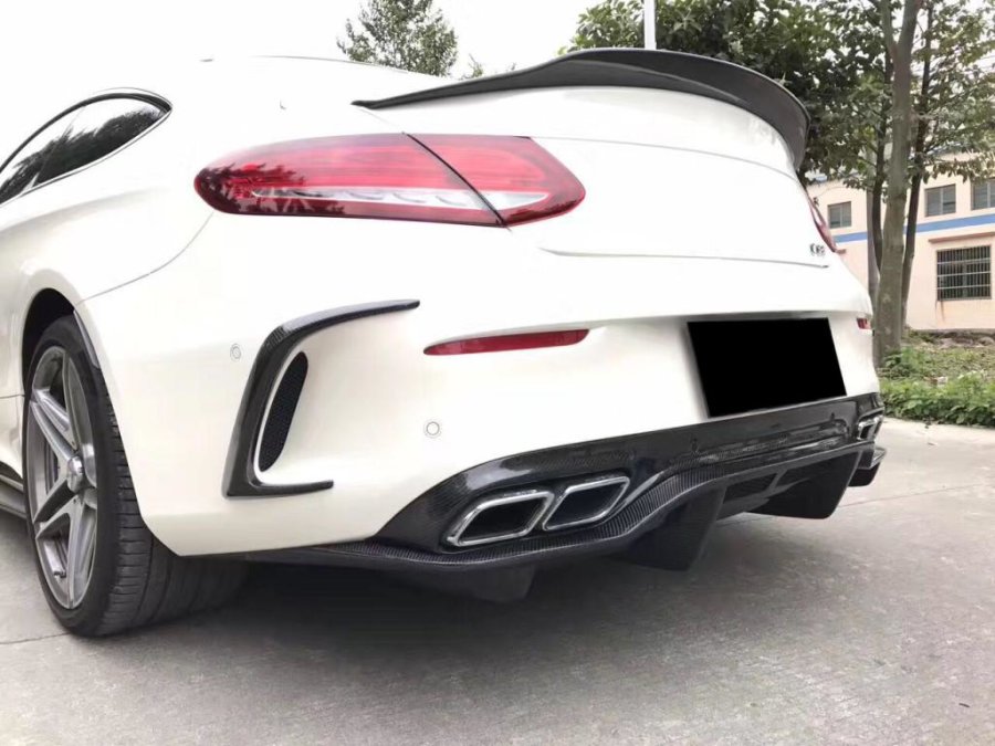 Cstar Carbon Gfk Heckdiffusor PSM für Mercedes Benz W205 C205 C63 C63S AMG Coupe