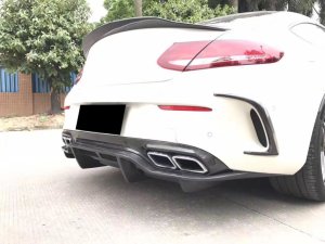 Cstar Carbon Gfk Heckdiffusor PSM für Mercedes Benz W205 C205 C63 C63S AMG Coupe