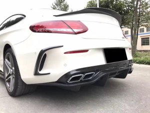 Cstar Carbon Gfk Heckdiffusor PSM für Mercedes Benz W205 C205 C63 C63S AMG Coupe