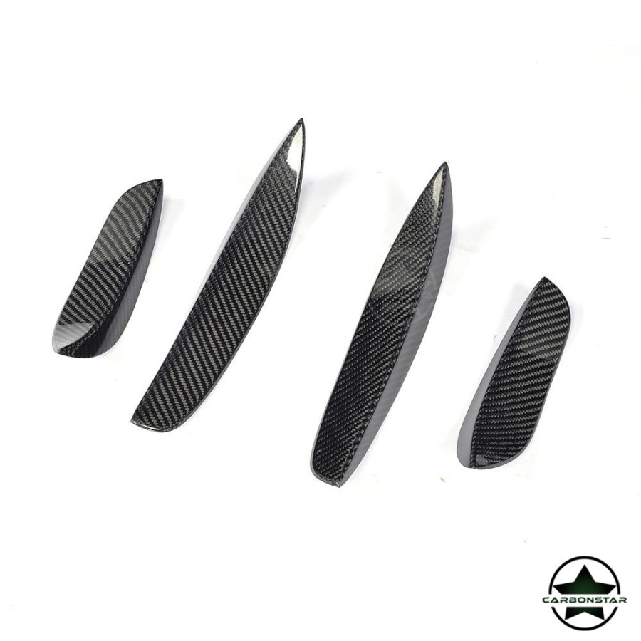 Cstar Carbon Gfk Canards Front für Mercedes Benz W205 C205 AMG Sportpaket C63 Coupe Limo
