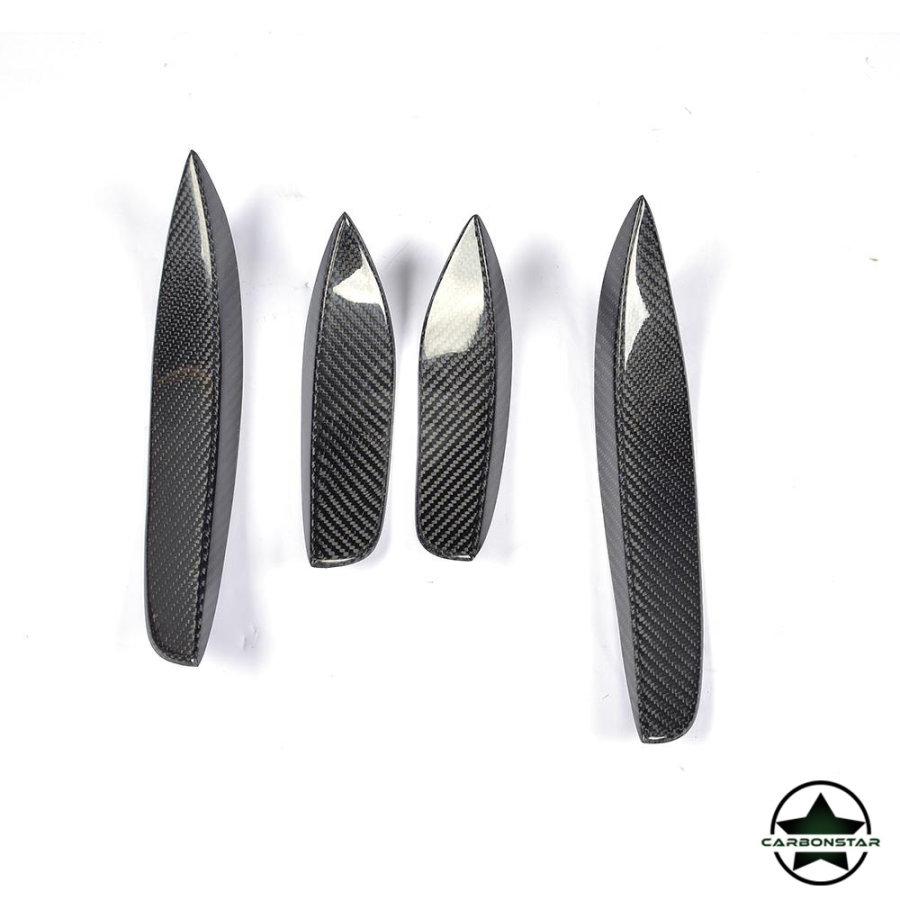 Cstar Carbon Gfk Canards Front für Mercedes Benz W205 C205 AMG Sportpaket C63 Coupe Limo